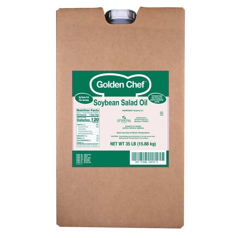 Golden Chef Soybean Salad Oil, 35 Pound - 1 Per Case.