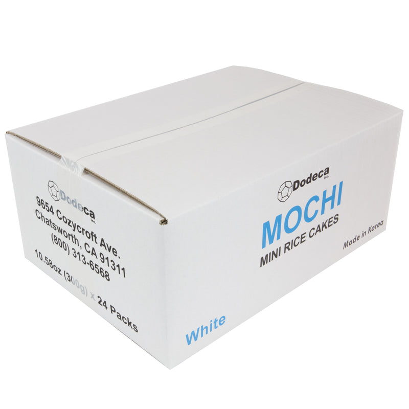 Dodeca Inc Mini Mochi Sweet Rice Cake White 10.58 Ounce Size - 24 Per Case.