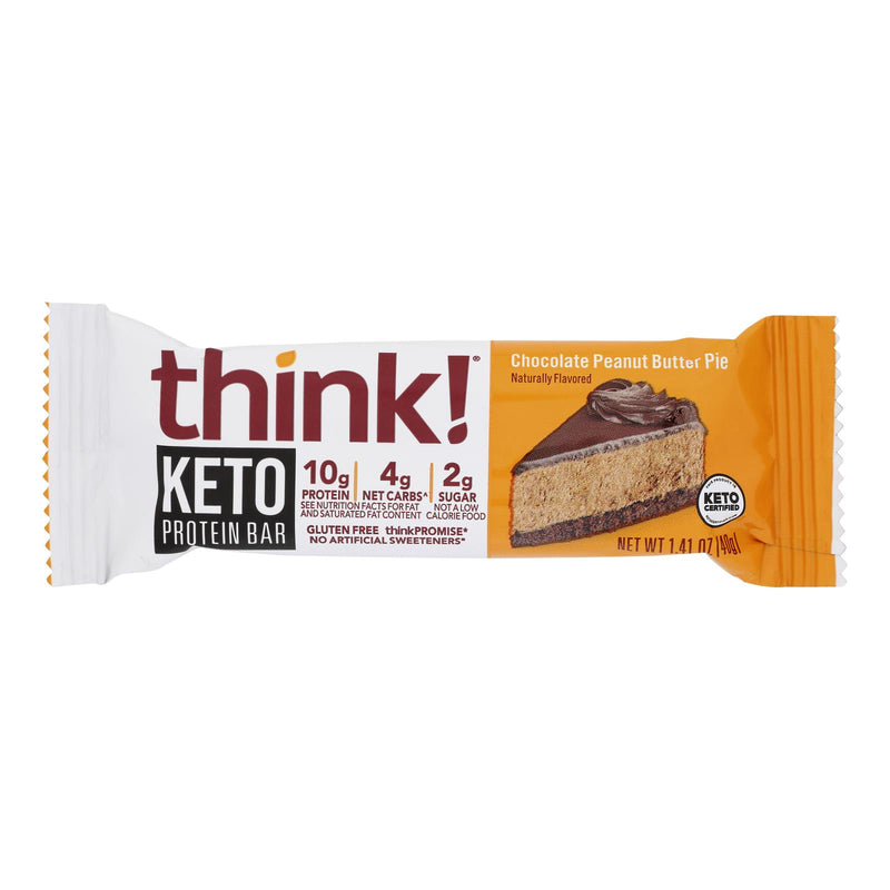 Think! Thin - Bar Keto Prtn Choc Pb Pie - Case of 10-1.41 Ounce