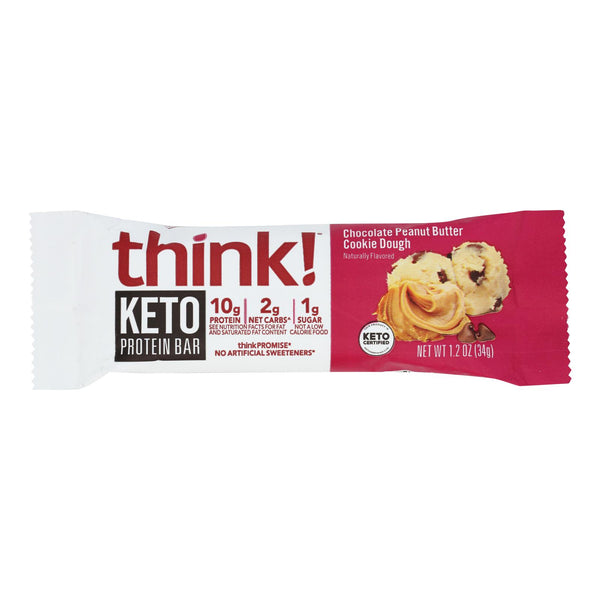 Think! - Protein Br Kto Chocolate Peanut Butter Ckydgh - Case of 10-1.2 Ounce