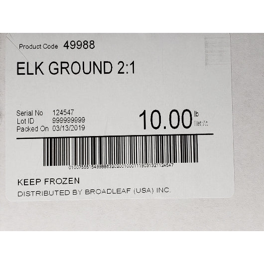 Elk Patties 8 Ounce Size - 20 Per Case.