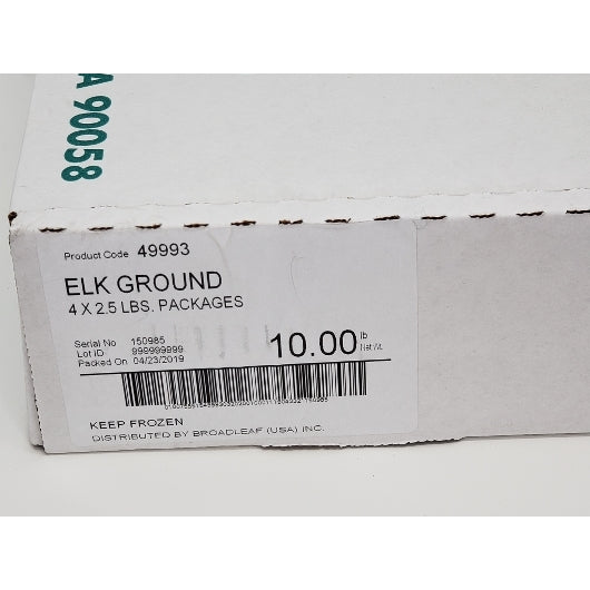 Elk Bulk Ground 2.5 Pound Each - 4 Per Case.