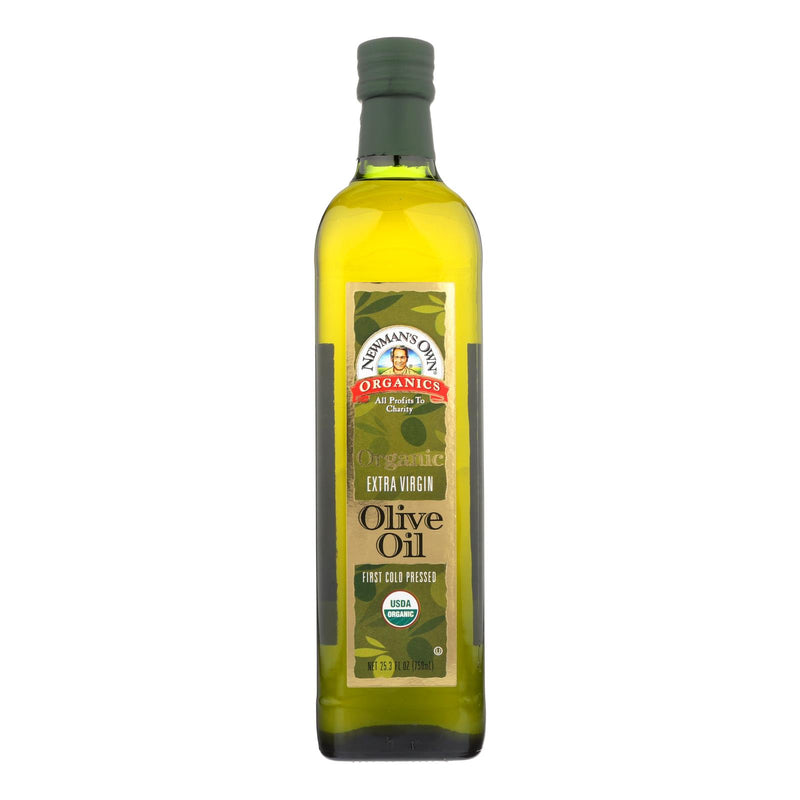 Newman's Own Organics Extra Virgin Olive Oil - Case of 6 - 25.3 Fl Ounce.