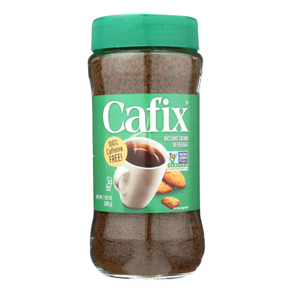 Cafix All Natural Instant Beverage Crystals - Caffeine Free - Case of 12 - 7 Ounce.