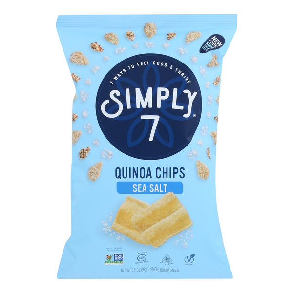 Simply 7 - Chips Quinoa Sea Salt - Case of 8-3.5 Ounce