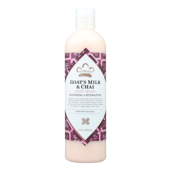 Nubian Heritage Body Wash Goat's Milk And Chai - 13 fl Ounce
