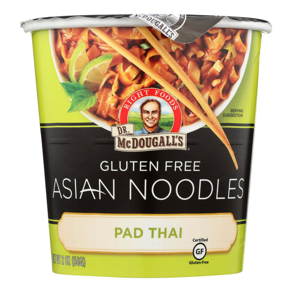 Dr. McDougall's Pad Thai Asian Noodles - Case of 6 - 2 Ounce.