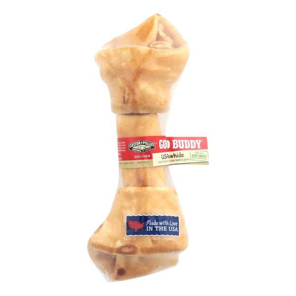 Castor and Pollux Good Buddy Bone Rawhide - Chicken - Case of 8
