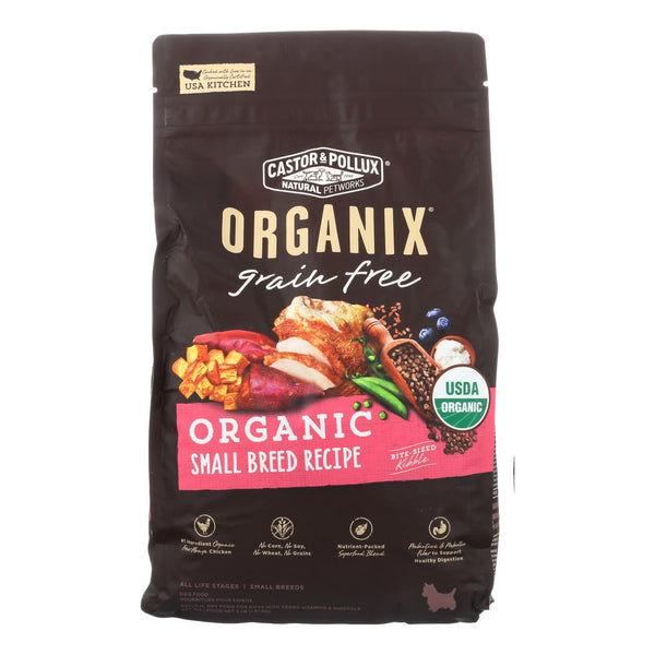 Castor and Pollux Organix - Organic - Small Breed - Case of 5 - 4 lb.