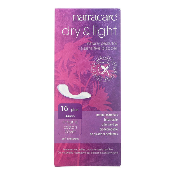 Natracare - Pads Dry&light Plus - 1 Each - 16 Count