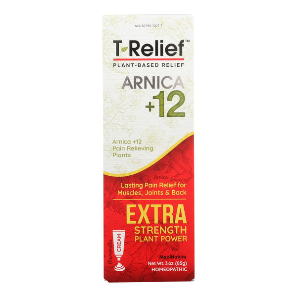 T-Relief - Natural Pain Relief Cream - Extra Strength - 3 Ounce.