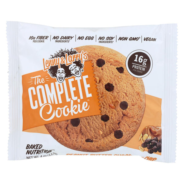 Lenny & Larry's - Complete Cookie Peanut Butter Chocolate Chip - Case of 12-4 Ounce