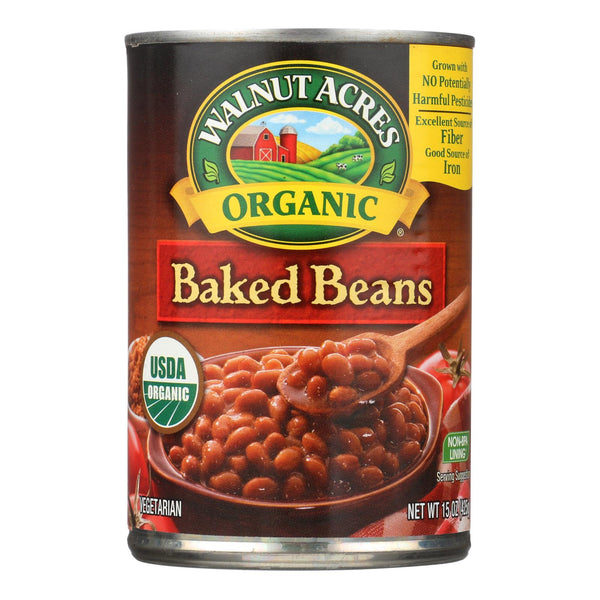 Walnut Acres Organic Baked Beans - Case of 12 - 15 Ounce.