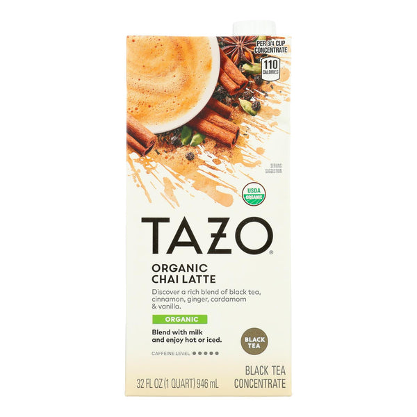 Tazo Tea Organic Tea - Chai Latte - Case of 6 - 32 fl Ounce
