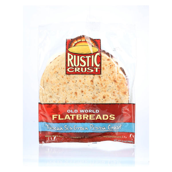 Rustic Crust Pizza Crust - Tuscan Six Grain - Case of 8 - 13 Ounce
