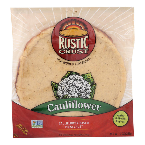 Rustic Crust - Pizza Crust Cauliflower - Case of 8 - 9 Ounce.