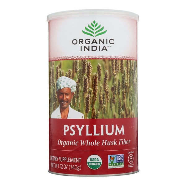 Organic India Fiber Harmony Psyllium Whole Husk - 12 Ounce