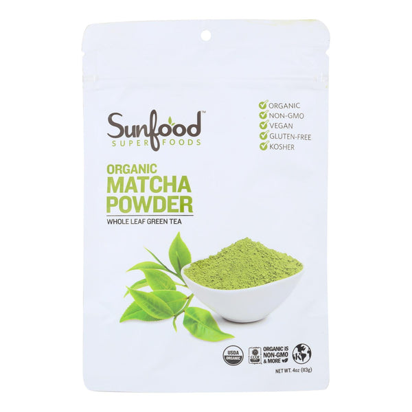 Sunfood - Matcha Powder Green Tea - 1 Each -4 Ounce