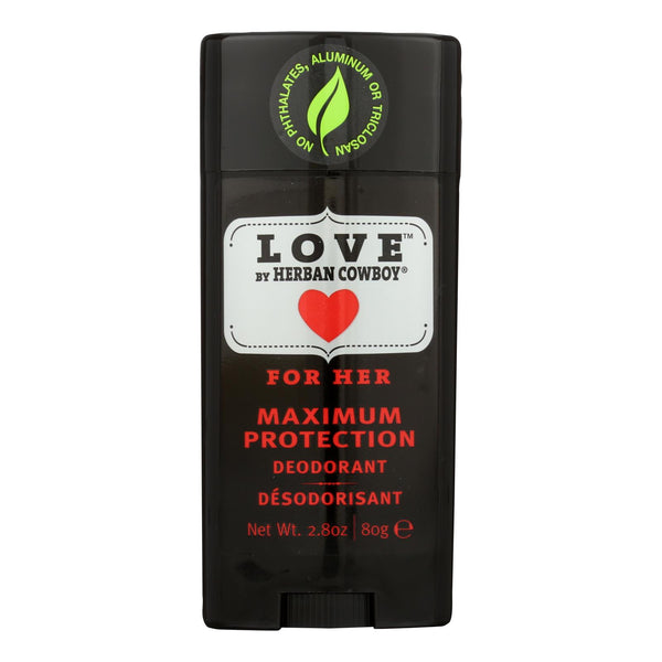 Herban Cowboy Deodorant - Love Maximum Protection - 2.8 Ounce