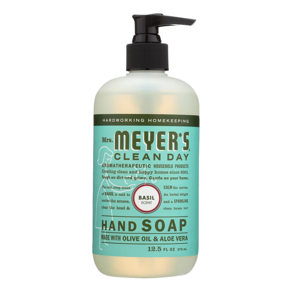 Mrs. Meyer's Clean Day - Liquid Hand Soap - Basil - Case of 6 - 12.5 Ounce