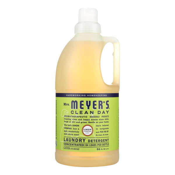 Mrs. Meyer's Clean Day - 2X Laundry Detergent - Lemon Verbana - Case of 6 - 64 Ounce