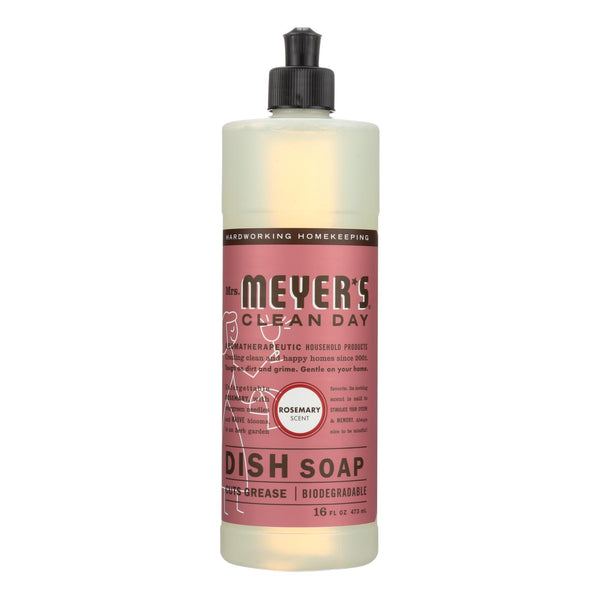 Mrs. Meyer's Clean Day - Liquid Dish Soap - Rosemary - Case of 6 - 16 Ounce