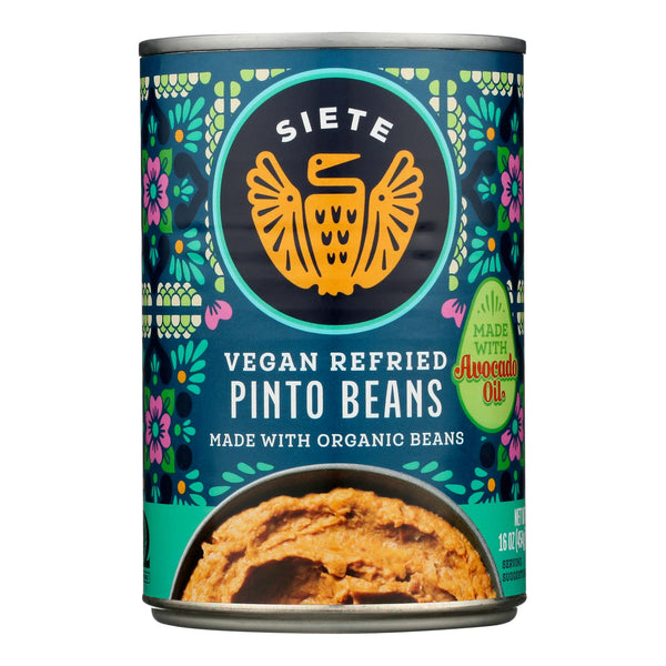 Siete - Beans Pinto Refried - Case of 12-16 Ounce