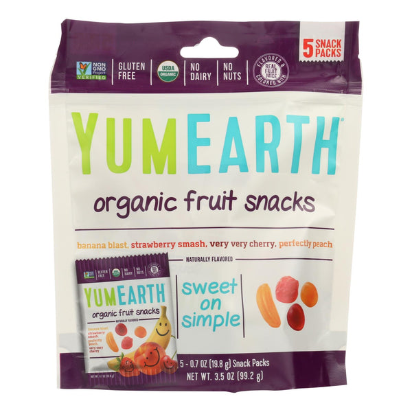Yumearth Organics Organic - Fruit Snacks - Case of 12 - 0.7 Ounce.