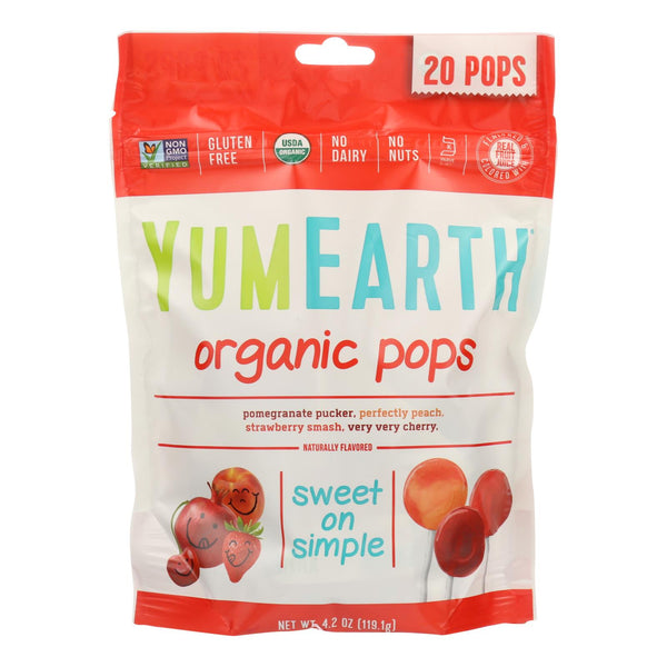 Yumearth Organics Organic - Lollipops - Case of 12 - 4.2 Ounce.