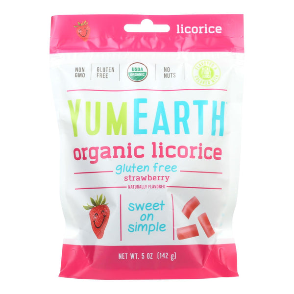 Yumearth Organics Soft Eating - Strawberry Licorice - Case of 12 - 5 Ounce.