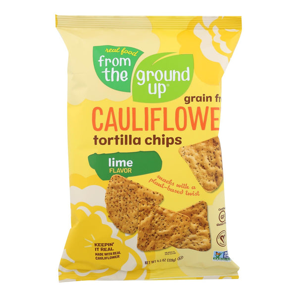 From The Ground Up - Tort Chips Clflwr Lime - Case of 12 - 4.5 Ounce