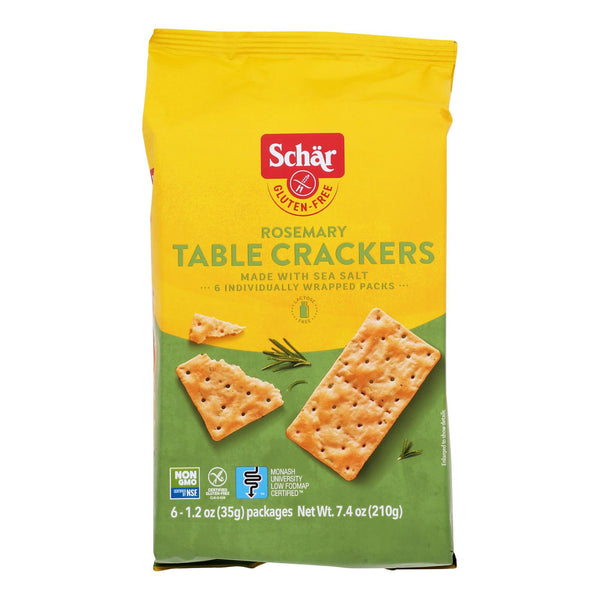 Schar - Crackers Rosemary Table - Case of 5-7.4 Ounce