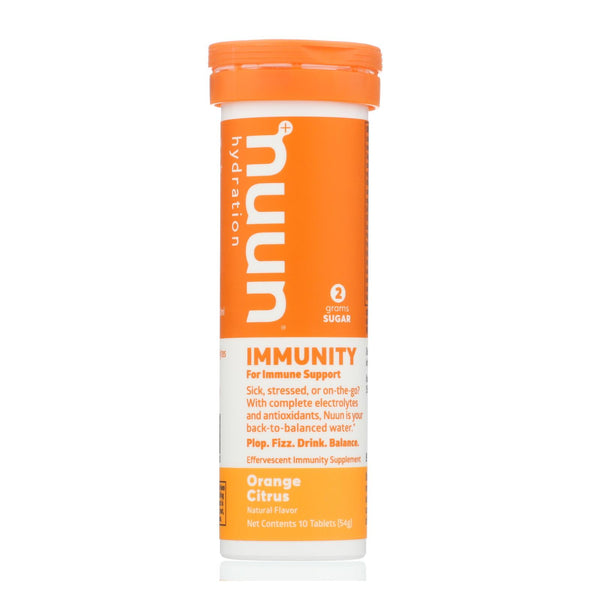 Nuun Hydration - Drink Tab Immun Orange Ctrs - Case of 8 - 10 Tablets