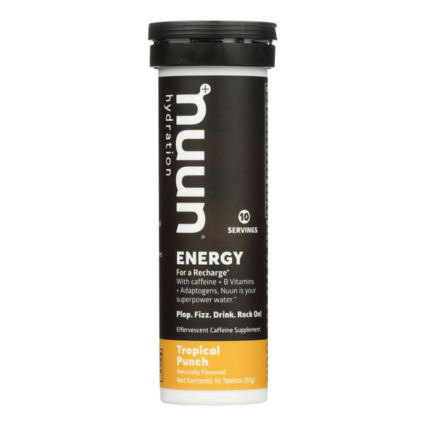 Nuun Hydration - Energy Tropical Punch - Case of 8 - 10 Count