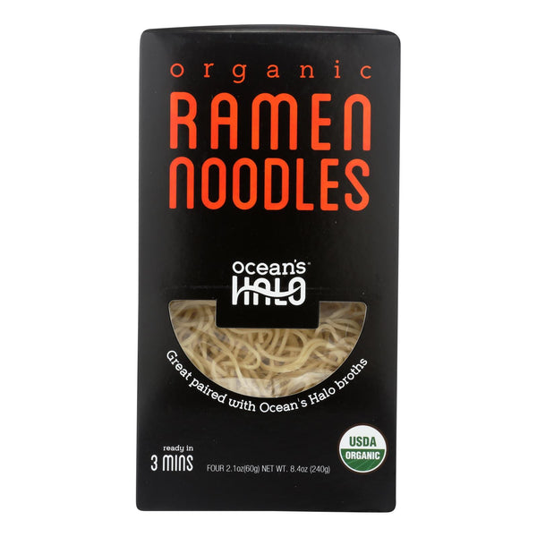 Ocean's Halo Organic Ramen Noodles - Case of 5 - 8.4 Ounce