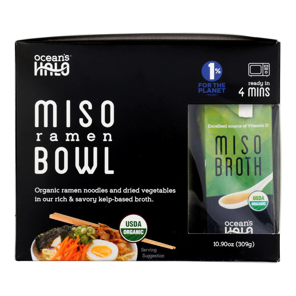 Ocean's Halo - Noodle Bowl Miso - Case of 6 - 10.75 Ounce