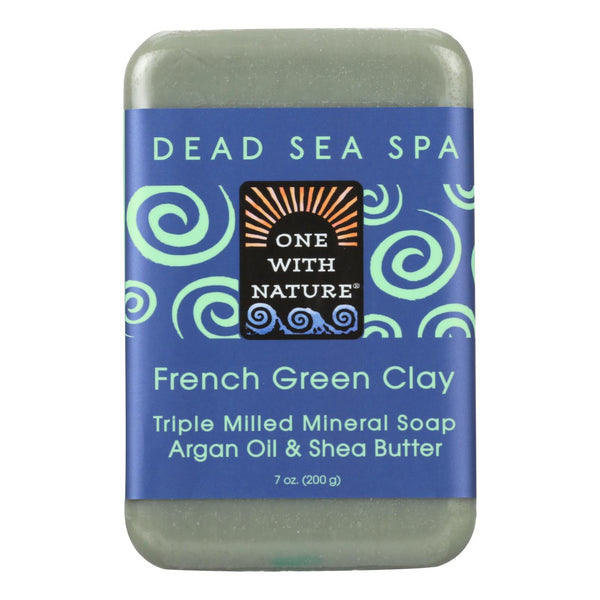 One With Nature - Bar Soap French Green Clay - 1 Each 1-7 Ounce