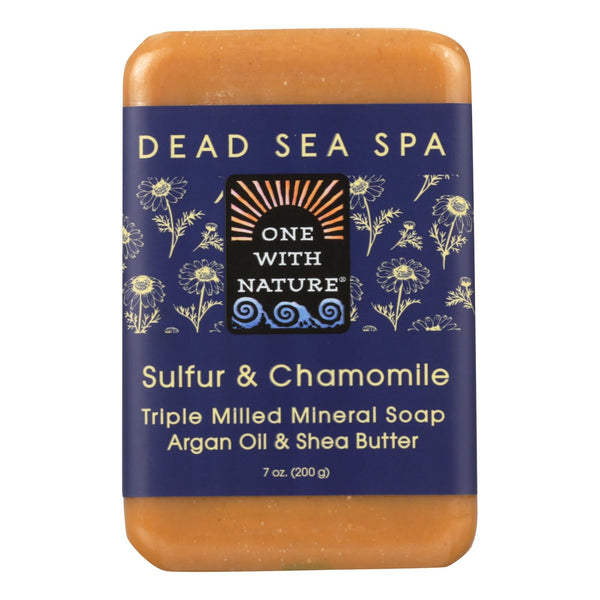 One With Nature - Bar Soap Dead Sea Sulfur - 1 Each 1-7 Ounce