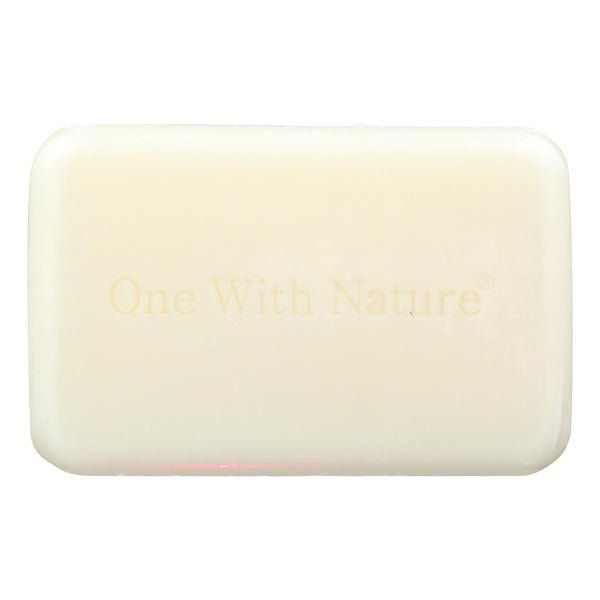 One With Nature Naked Soap - Goat's Milk and Lavender - Case of 6 - 4 Ounce.