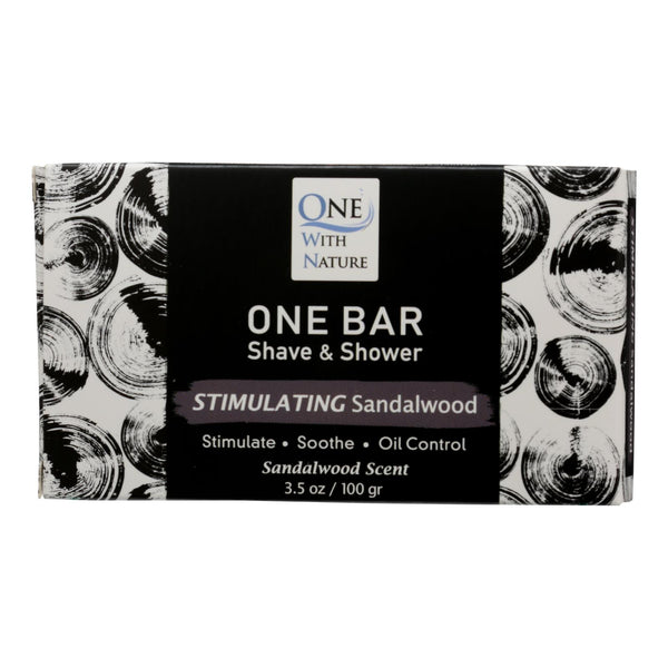 One With Nature - One Bar Stimulatng Sndlwd - Case of 3-3.5 Ounce