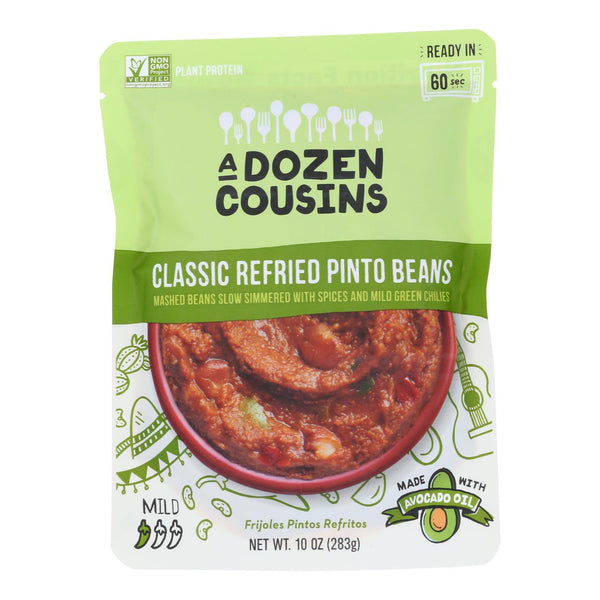 A Dozen Cousins - Beans Refried Pinto Classic - Case of 6-10 Ounce