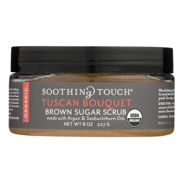 Soothing Touch Scrub - Organic - Sugar - Tuscan Bouquet - 8 Ounce