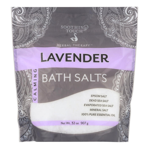 Soothing Touch Bath Salts - Lavender Calming - 32 Ounce