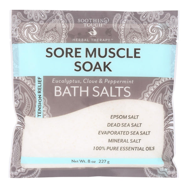 Soothing Touch Bath Salts - Muscle Soak - Case of 6 - 8 Ounce