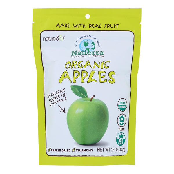 Natierra Fruit - Organic - Freeze Dried - Apples - 1.5 Ounce - case of 12