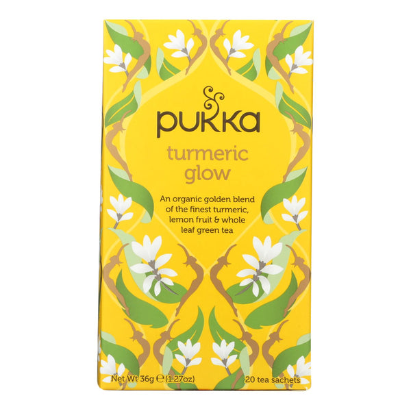 Pukka Organic Herbal Tea Turmeric Glow  - Case of 6 - 20 Count
