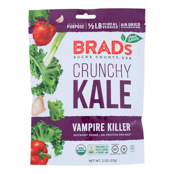 Brad's Plant Based - Raw Crunch - Vampire Killer - Case of 12 - 2 Ounce.
