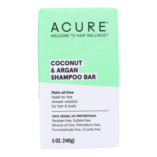 Acure - Shampoo Bar Coconut Argan - 1 Each-5 Ounce
