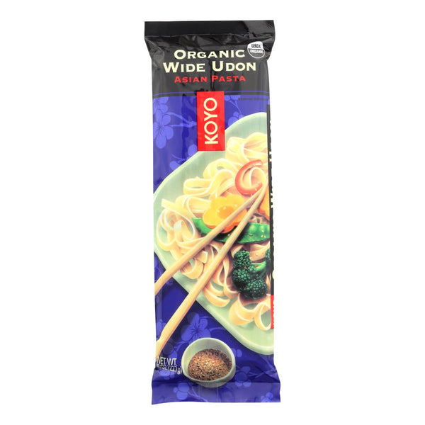 Koyo Organic Wide Udon Noodles - Case of 12 - 8 Ounce