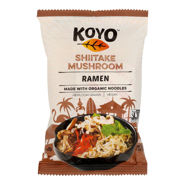 Koyo Shiitake Mushroom Ramen - Case of 12 - 2 Ounce